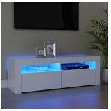  TV omarica z LED lučkami bela 120x35x40 cm | Shoptok.si