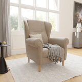 Ropez Svetlo rjav fotelj z naslonom Swan – | Shoptok.si