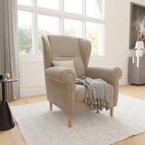 Ropez Svjetlo smeđa wing fotelja Swan – | shoptok.hr