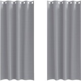  Zavjese za blackout s prstenovima 2 pcs Svijetlo siva | shoptok.hr