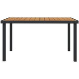  Vrtni stol smeđi 140 x 90 x 74 cm aluminij i WPC | Eponuda.com