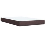 vidaXL Krevet box spring s madracem tamnosmeđi 120 x 190 cm od tkanine | shoptok.hr