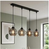 Brilagi Luster na sajli DIOR 4xE27/60W/230V crna/zadimljeno siva Cene