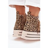 EVENTO Women's Sneakers With Ribbon And Zipper On Platform Panther Mavara | shoptok.hr