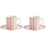 MAXWELL_in_WILLIAMS MAXWELL&WILLIAMS set skodelica za črno kavo Regency 100ml, roza, 2 kos, porcelan Cene