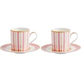 MAXWELL&WILLIAMS set skodelica za črno kavo Regency 100ml, roza, 2 kos, porcelan