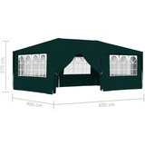  Profesionalni šator za zabave 4 x 6 m zeleni 90 g/m² | shoptok.hr