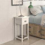 Furnova Nočna omarica z 1 predalom bela, (21926175) | Shoptok.si