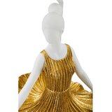 Mauro Ferretti Bijela/u zlatnoj boji stolna lampa s tekstilnim sjenilom (visina 90,5 cm) Dancer – | shoptok.hr
