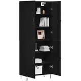  Highboard 2 pcs Crni hrast Inženjersko drvo i staklo | shoptok.hr