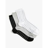 Koton 3-Piece Checkered Socks Set Multi Color cene