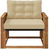  Set vanjskih sofa Čvrsto drvo akacije i Textilene Prirodna - Prirodno i bež Kava užad | shoptok.hr