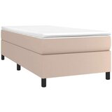  Box spring posteljni okvir Kapučino 90x190 cm umetno usnje | Shoptok.si