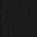  Zidno uzglavlje crni 106x3x91,5 cm od masivne borovine | shoptok.hr