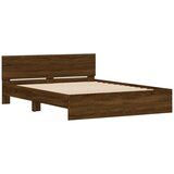  Okvir kreveta s uzglavljem boja hrasta 150x200 cm | shoptok.hr
