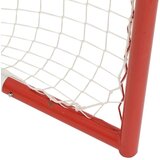 vidaXL Gol za hokej z mrežo rdeč in bel 153x60x118 cm jeklo in PE | Shoptok.si