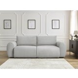 Bobochic Paris Svetlo siva raztegljiva sedežna garnitura iz rebrastega žameta 257 cm Lucien – | Shoptok.si