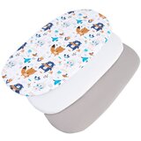 Medi Partners 3 – Pak – Fitted sheet for stroller – cotton – Boho – White – Gray Cijene