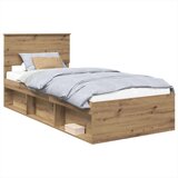  Okvir za krevet Umjetnička hrastovina 100 x 200 cm | shoptok.hr