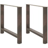  Noge za blagovaonski stol Prirodni čelik 2 kom 100 x (72-73) cm Čelik - Prirodna 100 x (72-73) cm 2 1 | shoptok.hr