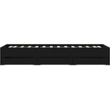  Okvir za krevet s ladicama crni 100x200 cm konstruirano drvo | shoptok.hr