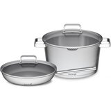 G21 set posode Gourmet Magic s cedilom, 4 delni, nerjaveče jeklo Cene
