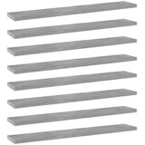 Police za knjige 8 kom siva boja betona 60x10x1 5 cm od iverice - Beton siva 60 x 10 x 1.5 cm 8 | shoptok.hr