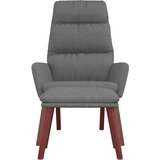  Stolica za opuštanje s tabureom svjetlosiva od tkanine | Shoptok.si