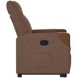  Naslonjač na podizanje od tkanine smeđi | shoptok.hr