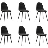 The Living Store Jedilni stoli 6 kosov črn žamet - Jedilni Stol, (21419512) | Shoptok.si
