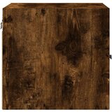  Noćni ormarić sa staklenim vratima boja hrasta 35 x 37 x 35 cm | shoptok.hr