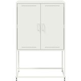 vidaXL Visoka omara bela 68,5x38,5x107 cm jeklo | Shoptok.si