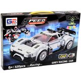  za slaganje 2 u 1 auto-robod SPEED - 320 elemenata, bijeli | shoptok.hr