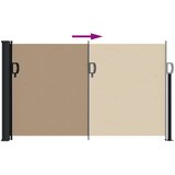  Uvlačiva bočna tenda 120 x 600 cm smeđesiva | shoptok.hr