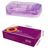 INF 6-v-1 večfunkcijski derma valjček za obraz in telo, mikroneedling Purple+white, (5000339556) Cene