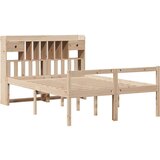  Krevet s regalom za knjige bez madraca 140x200 cm od borovine | shoptok.hr