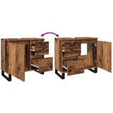 vidaXL Kopalniška omara za umivalnik Stari les 65x33x60 cm | Shoptok.si