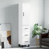 The Living Store Visoka omara bela 34,5x34x180 cm inženirski les - Visoka Omarica, (21429919) Cene