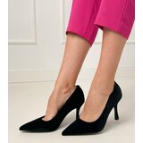 D/CEO Black velvet stiletto pumps Bales | shoptok.hr