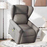 Maison Chic Električni masažni naslanjač - Relax naslanjač s funkcijo vstajanja taupe, (22042605) Cene