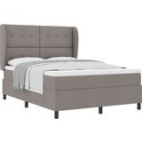 vidaXL Box spring krevet Sivo-smeđa 160 x 200 cm tkanina Cijene