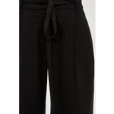 Marisse Black Linen Wide-Leg Trousers | Eponuda.ba