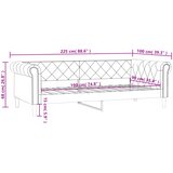  Dnevni krevet crni 90 x 190 cm od umjetne kože | Eponuda.com