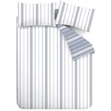 Catherine Lansfield Bela/modra posteljnina za zakonsko posteljo 200x200 cm Harbour Stripe – | Shoptok.si