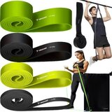 Trizand set elastičnih traka za vježbanje, 4 komada, s držačem za vrata | shoptok.hr