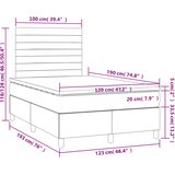  Krevet box spring s madracem tamnosivi 120 x 190 cm tkanina | shoptok.hr