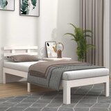  Okvir za krevet bijeli od masivnog drva 90 x 190 cm mali | shoptok.hr