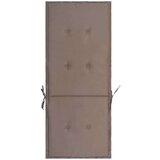 Jastuci za vrtne stolice 2 kom smeđesivi 120x50x3 cm od tkanine | shoptok.hr