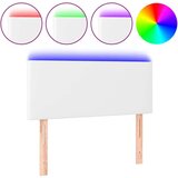  Posteljno vzglavje belo 80x5x78/88 cm umetno usnje, (20792940) | Shoptok.si