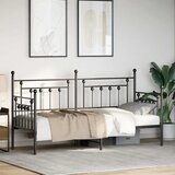  Krevet na kat s uzglavljem Crna 75 x 190 cm Čelik | shoptok.hr